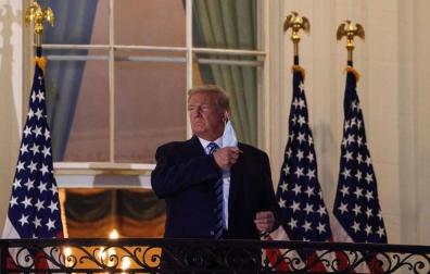 Trump dice que enfermar de coronavirus fue "una bendición"