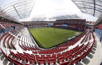 Estadio de El Sadar, minutos antes del Osasuna-Levante.