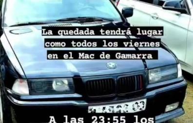 Detenido tras escapar de una 'quedada' de coches en Urbasa