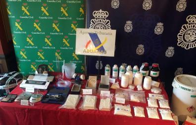 Siete detenidos y un laboratorio de cocaína desmantelado en Navarra