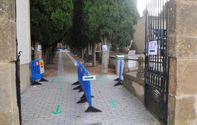 Tafalla fija en 350 personas el aforo del cementerio por Todos los Santos
