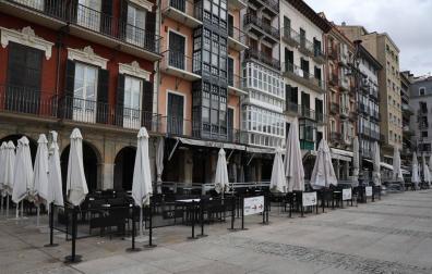 Nuevo descenso de casos en Navarra el primer día de confinamiento