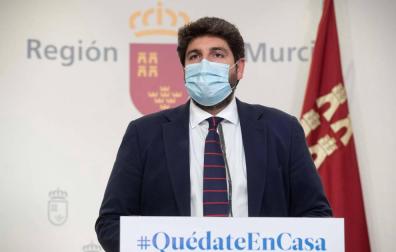 El Gobierno de Murcia confina la región y sus 45 municipios durante 14 días