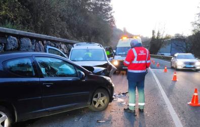 Dos heridos en un accidente en Leitza
