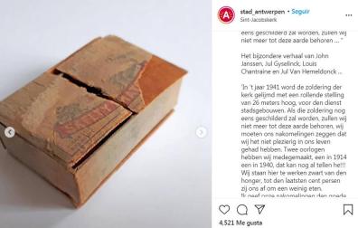 Fotografía caja de cerilla mensaje II Guerra Mundial