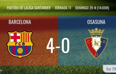 Barcelona-Osasuna en directo: sigue la narración minuto a minuto