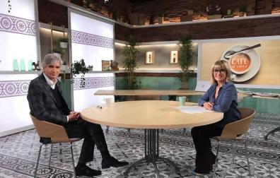 Josep Maria Argimon, junto a la periodista Gemma Nierga.