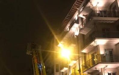 Arde un colchón en un hotel de Pamplona