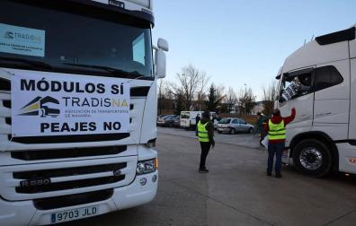 Los camioneros navarros, contra la propuesta tributaria del Ejecutivo foral
