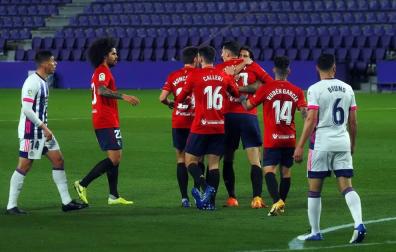 Puntuación de los jugadores de Osasuna contra el Valladolid
