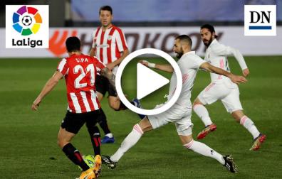 Un momento del partido Real Madrid-Athletic de Bilbao