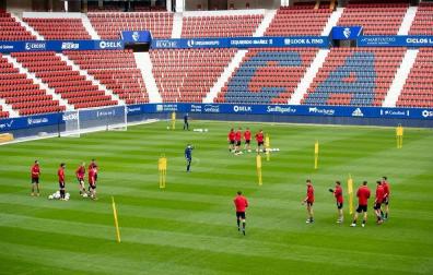 Entrenamiento de Osasuna de este viernes en El Sadar