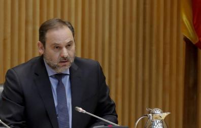 El ministro de Transportes, Movilidad y Agenda Urbana, José Luis Ábalos, ha comparecido este lunes en el Congreso.