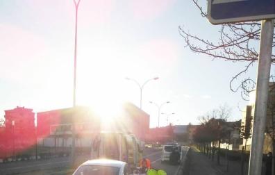 Herida grave una mujer de 80 años en un atropello en Tudela