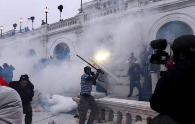 Imágenes del asalto al Capitolio de Estados Unidos.