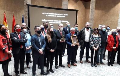 Osasuna recibe la Medalla de Oro de Pamplona como "orgulloso embajador"