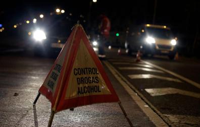 En un control de drogas de la Policía Foral, en diciembre de 2014