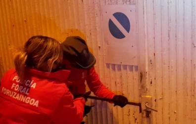 Detenido en una nave de Tiebas un hombre con 33 antecedentes