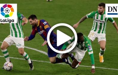 Resumen del Betis 2-3 Barcelona en vídeo