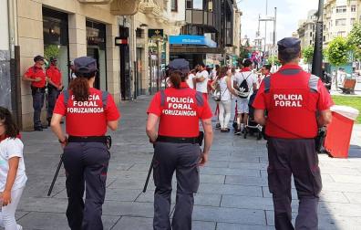 La Policía Foral desplegará 90 agentes el día 6 en Pamplona
