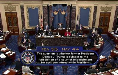 Un momento de la votación en el Senado de Estados Unidos.
