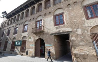 Fachada del palacio del Marqués de San Adrián, sede de la UNED en Tudela.
