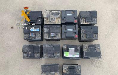 Detenido el autor del robo de 14 baterías en explotaciones agrícolas de la Merindad de Olite