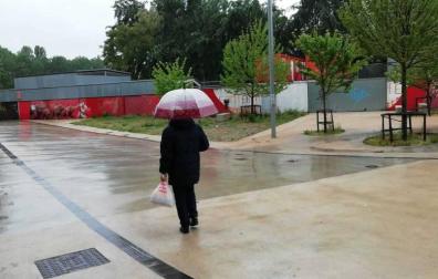 La lluvia llega de forma abundante y generalizada a toda Navarra