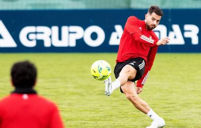 Jony, la buena noticia en el entrenamiento de Osasuna