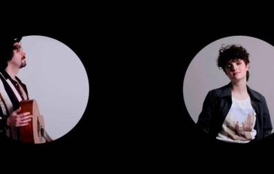Anne Lukin graba una canción con Fabián D. Cuesta