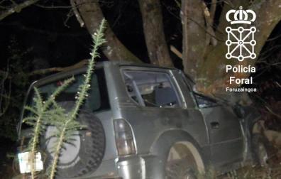 Fallece un hombre de 81 de Goizueta tras chocar contra un árbol