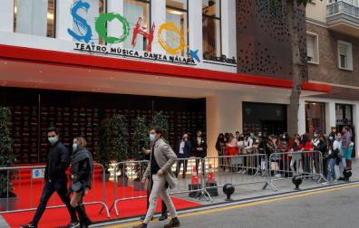 Alfombra roja en el Teatro Soho de Málaga que acoger la 35 edición de los Premios Goya