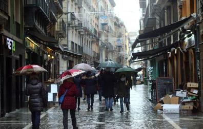 Nochevieja en Navarra: lluvia por la tarde y frío por la noche