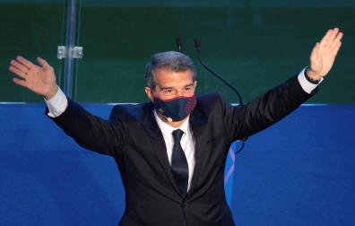 Laporta, en su investidura: "Solo Dios sabe lo que me ha costado llegar aquí"