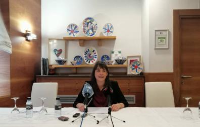 Begoña Alfaro presenta su candidatura a liderar Podemos Navarra