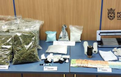 Desmantelado un punto de venta de droga en Pamplona con tres detenidos