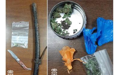 Dos acusados por tenencia de drogas y un arma en un bar de Pamplona