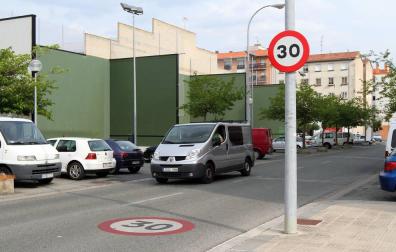 Señales para ir a 30 km/h en Pamplona, ¿funcionan?