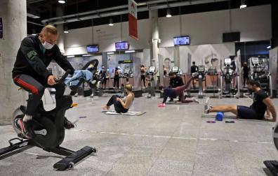 Los gimnasios de Pamplona afrontan pérdidas de hasta el 70%
