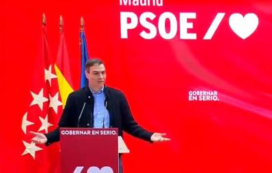 Pedro Sánchez: "PP y Vox quieren formar el Gobierno de la plaza de Colón en Madrid"