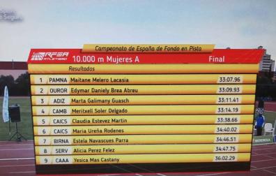 Maitane Melero, campeona de España de 10.000 metros