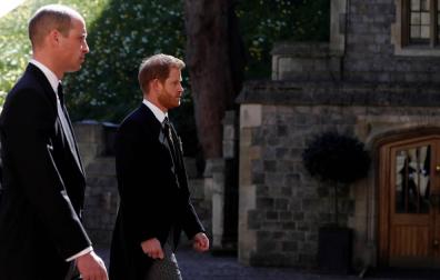 Fotos del funeral del duqeud e Edimburgo, celebrado este sábado en la capilla de San Jorge