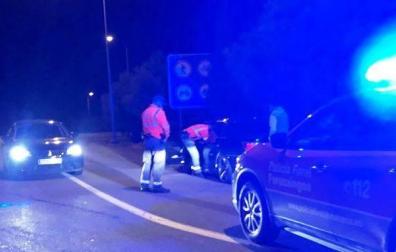 La Policía Foral realizó el test de drogas al conductor, quien dio positivo en tres sustancias