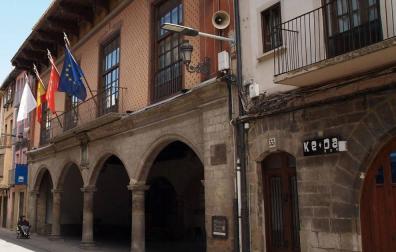 Exterior del Ayuntamiento de Sangüesa.