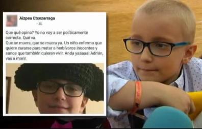 "Adrián, vas a morir", el mensaje de una antitaurina a un niño con cáncer