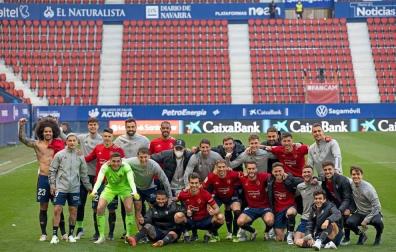 La foto de la permanencia virtual de Osasuna