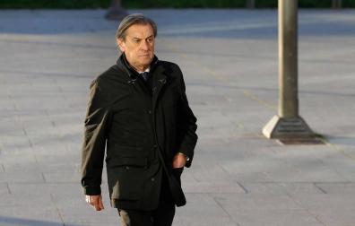 Archanco, a su llegada a la Audiencia de Navarra