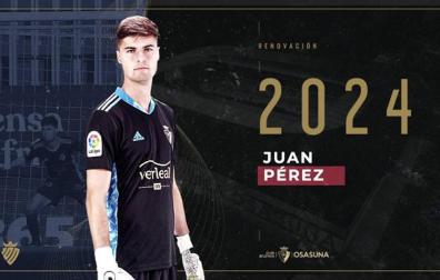 El meta Juan Pérez, rojillo hasta 2024