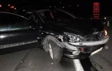 Un conductor borracho y sin carné sufre una salida de vía en Cordovilla