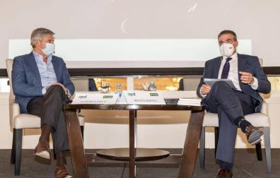 Bajo el epígrafe de 'Empresa, salud y deporte: aliados en el terreno de juego' y con la colaboración de Caja Rural de Navarra, la APD ha celebrado este jueves una jornada en el Hotel Tres Reyes de Pamplona.